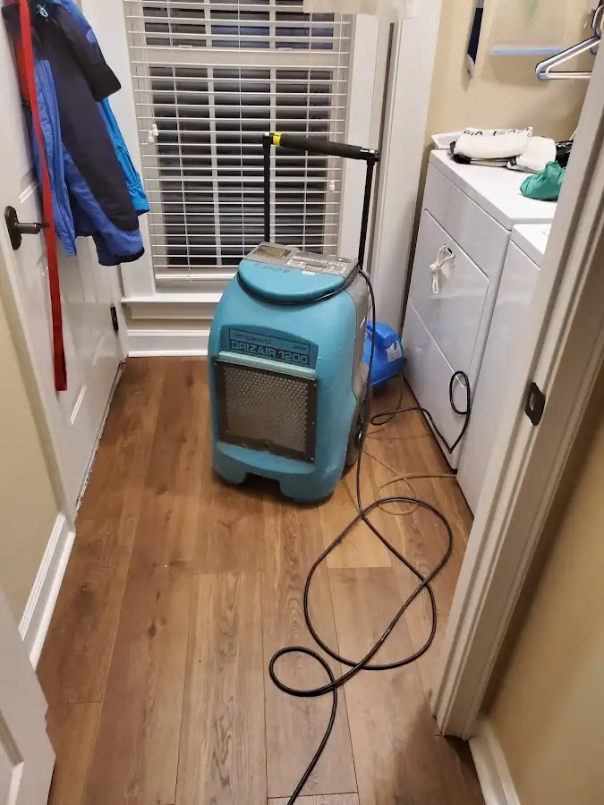 Commercial dehumidifier deployed for Flood Damage Cleanup in Clarksville
